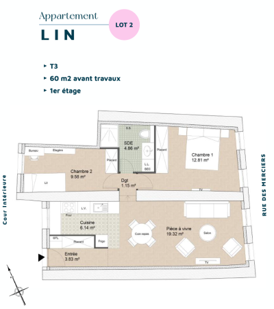 Sale Prestigious apartment La Rochelle 3&nbsp;Rooms 60&nbsp;m²